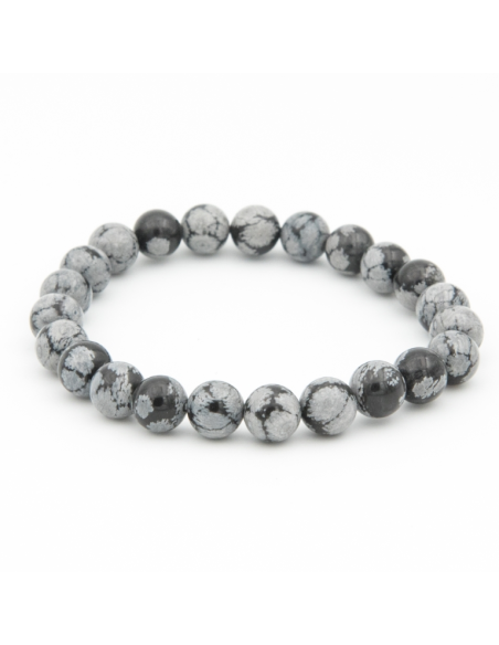 OBSIDIENNE NEIGE 8MM AB